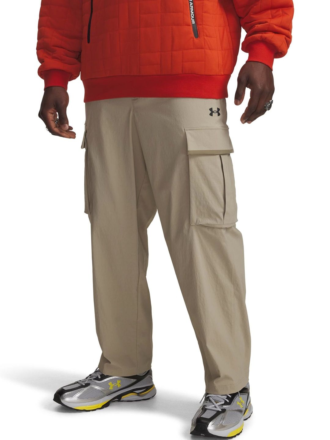 UNDER ARMOUR UA Unstoppable Men Textured Relaxed-Fit Woven Cargo Track Pants-image-20