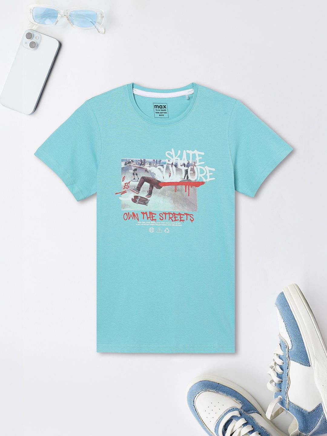 Max Boys Graphic Printed T-shirt-picture-35