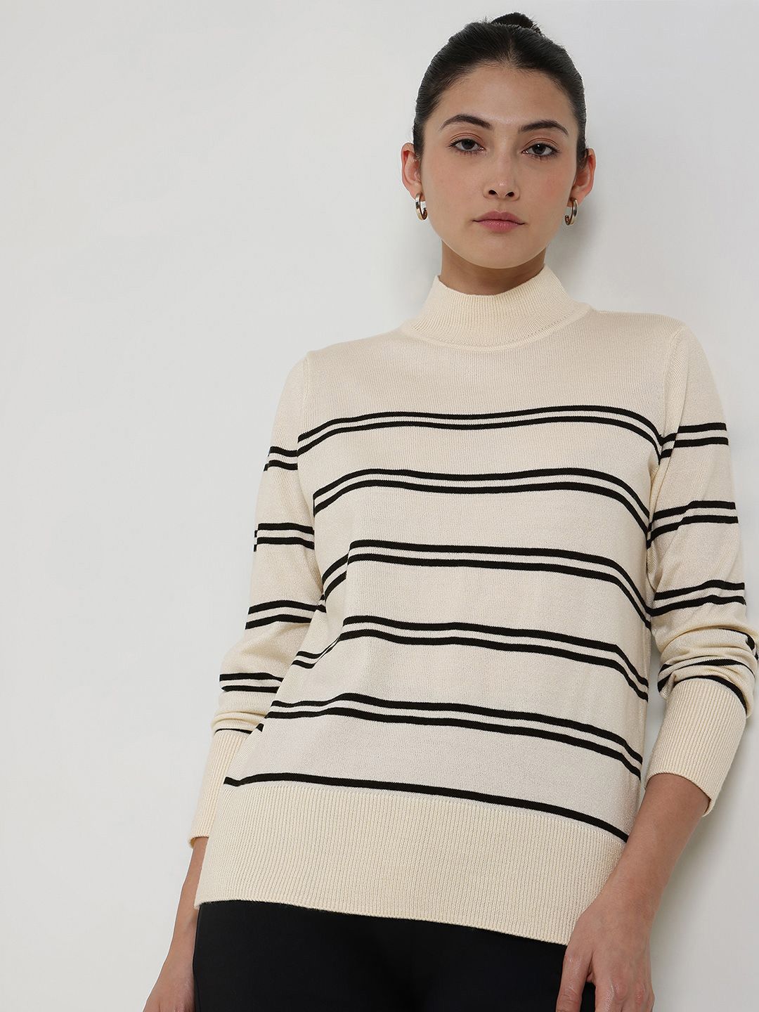 FableStreet Women Striped Pullover-picture-24