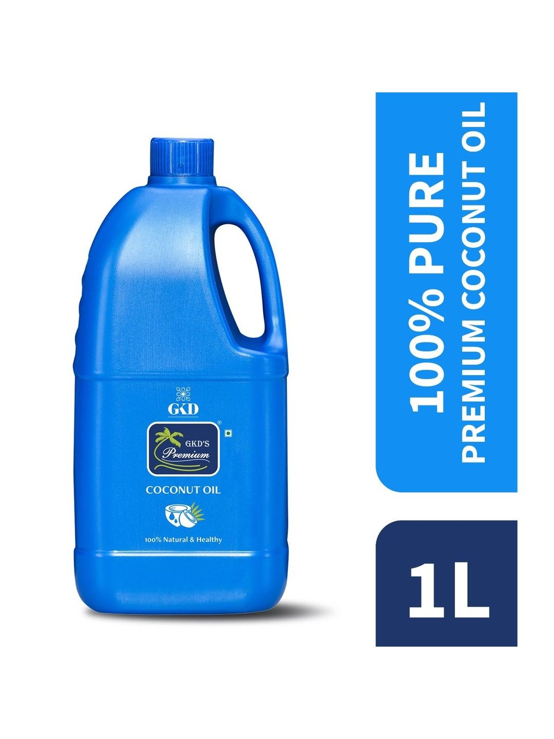 GKD Premium 100% Natural & Healthy Pure Coconut Hair Oil - 1 L-image-9