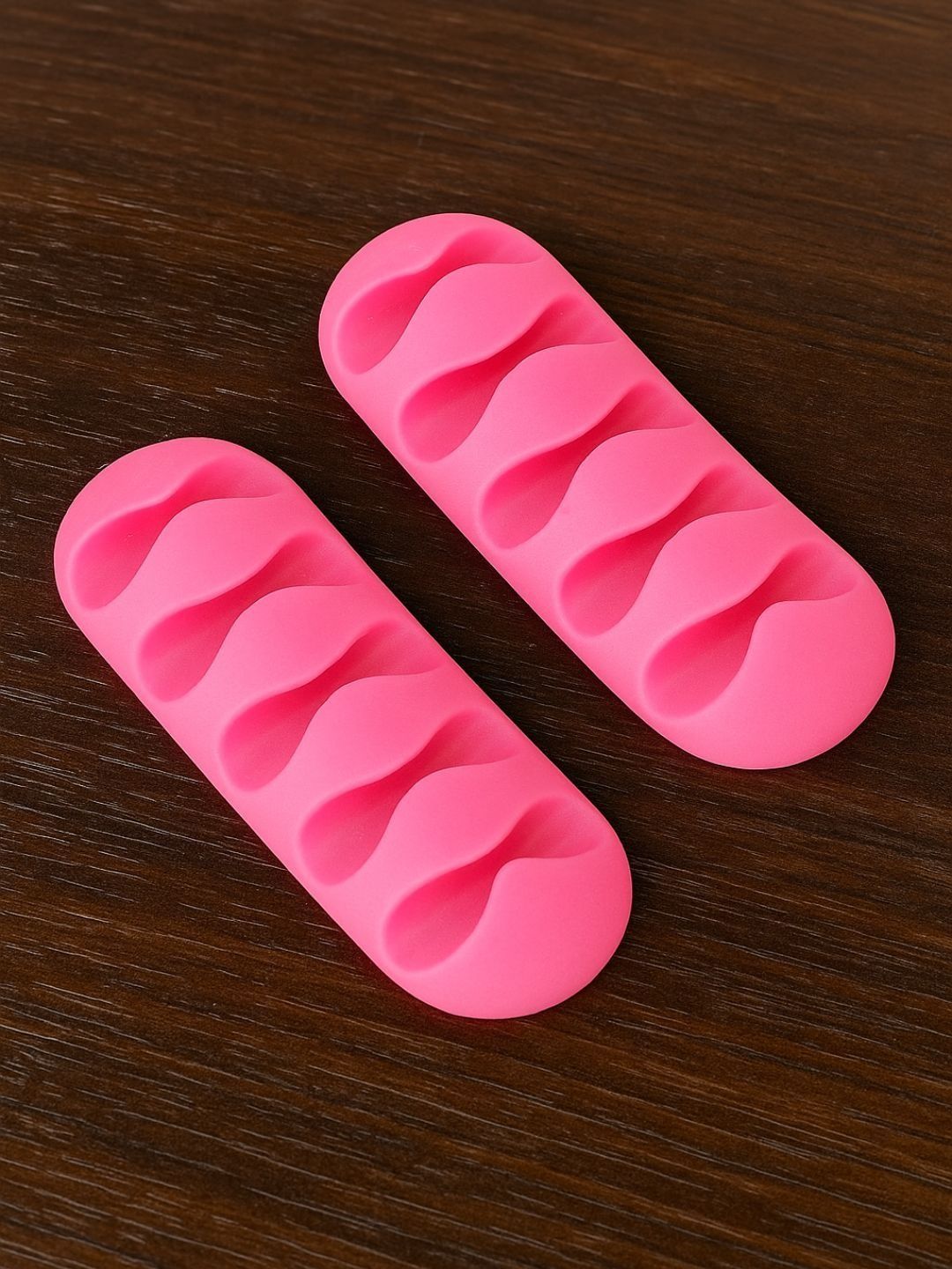TASKHOUSE Pink 2 Pieces Adhesive Silicone Cable Clips Holders-picture-54