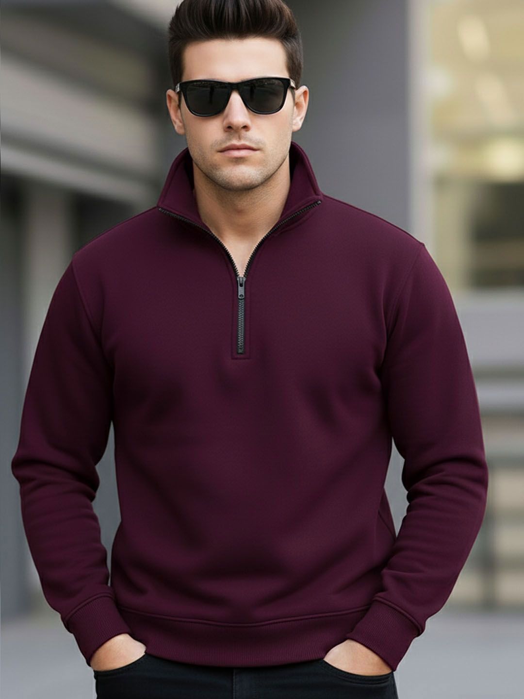 SZN Men Solid Straight Pullover Sweatshirt-picture-16