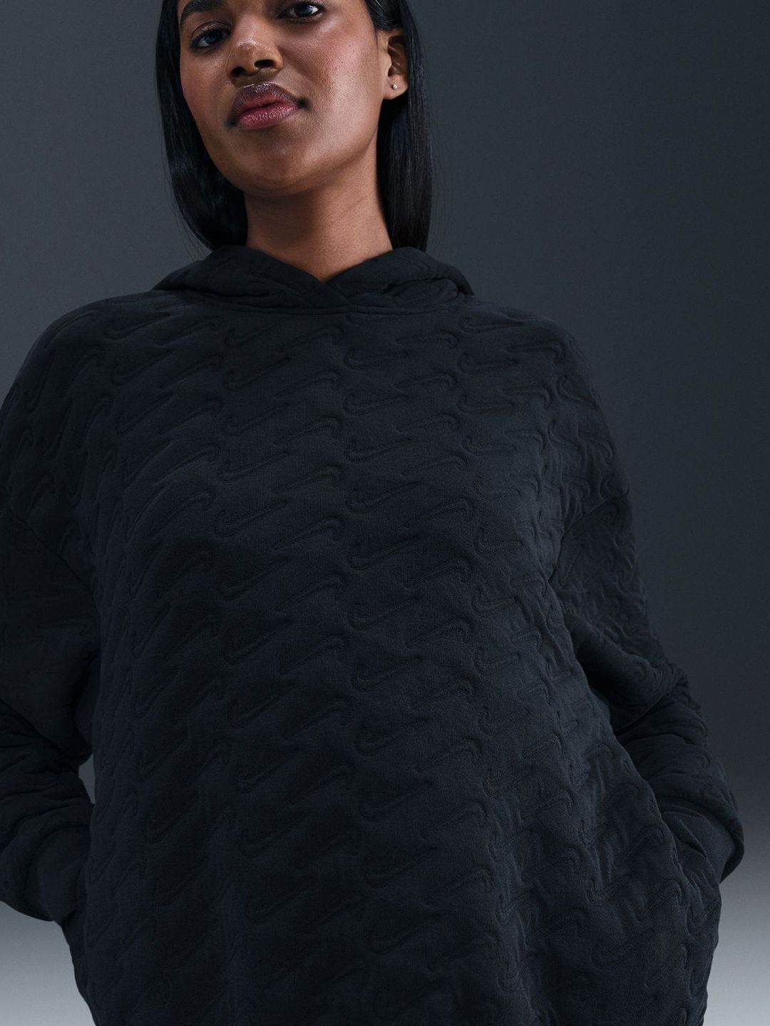 Nike Sportswear Phoenix Fleece Women's Loose Jacquard Pullover Hoodie