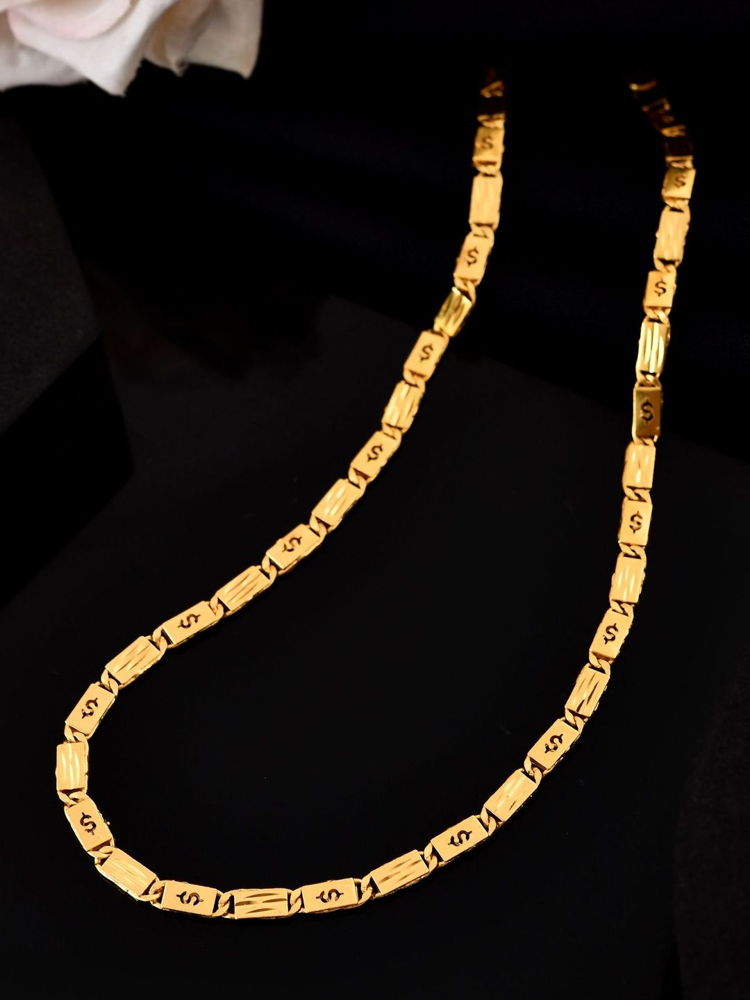 Anouk Men Stainless Steel Gold-Plated Minimal Chain