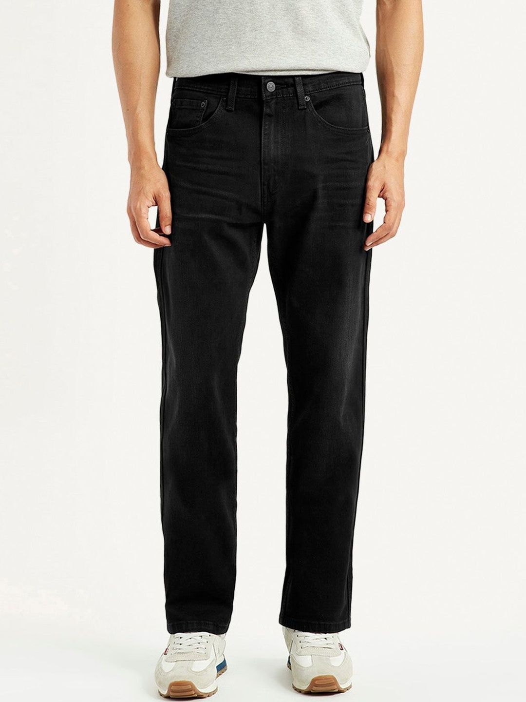 Levis Men Classic Straight Fit Mid-Rise Stretchable Jeans-picture-34