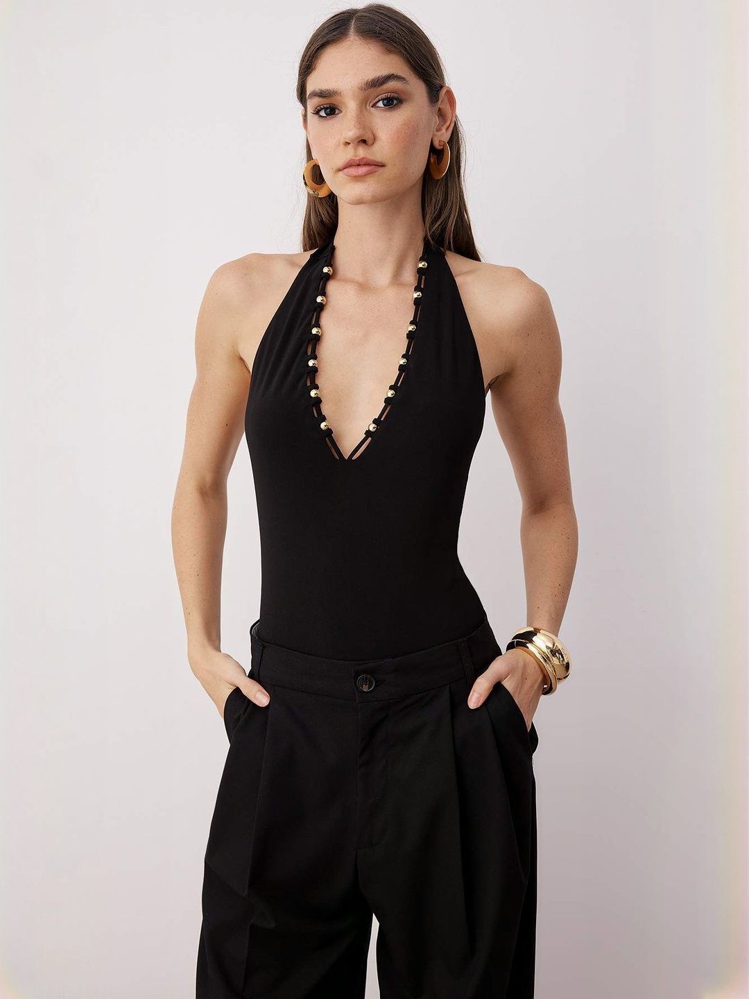 Trendyol Women Halter Neck Bodysuit-picture-33