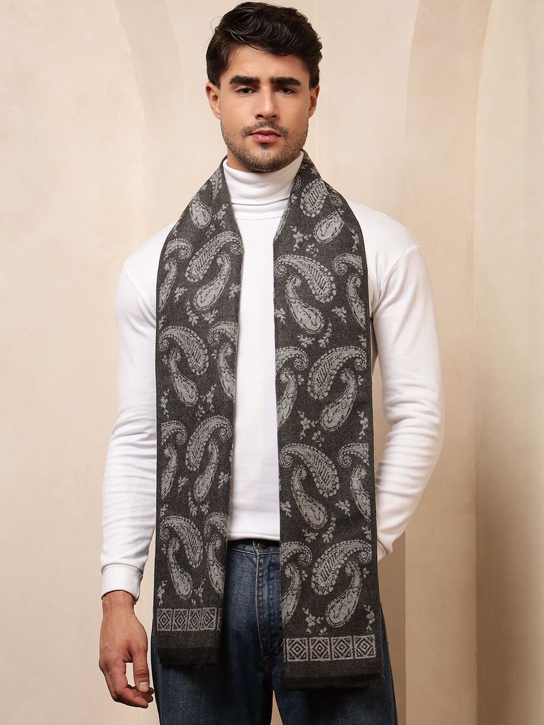 HANDICRAFT PALACE Men Patterned Muffler-picture-21