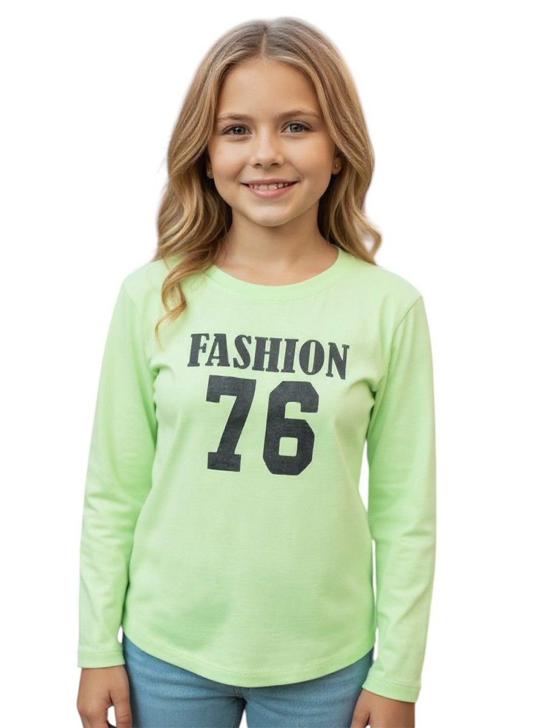 FABROYZ Girls Typography Printed Cotton T-shirt-image-37