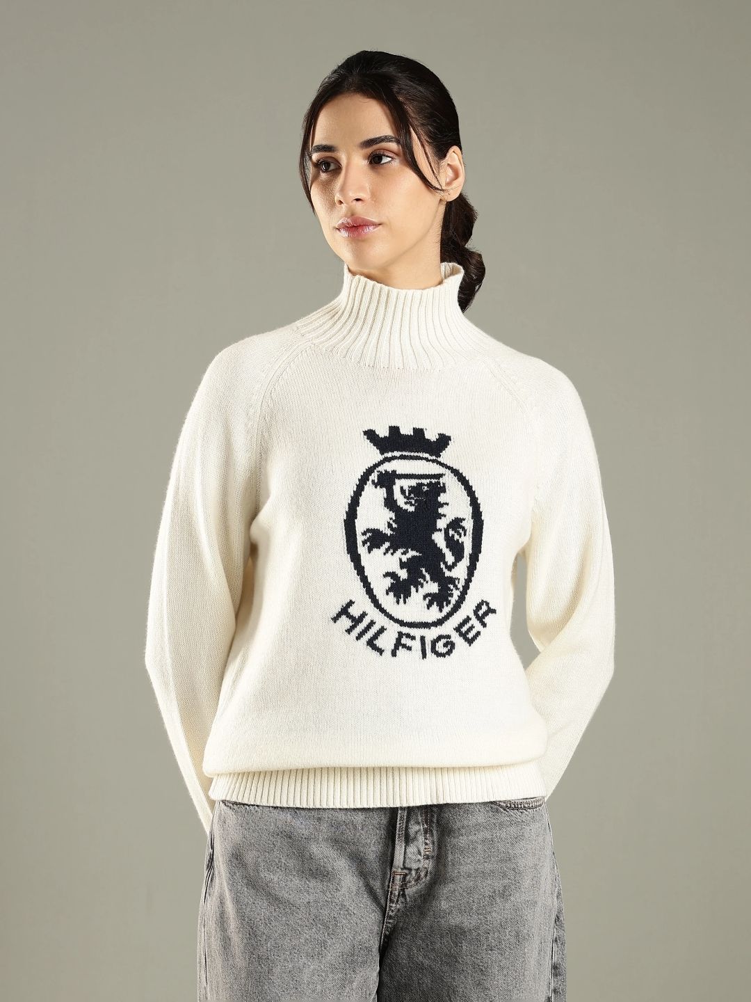 Tommy Hilfiger Women Printed Woollen Pullover-picture-45