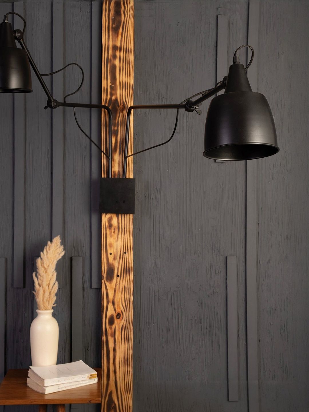 Shoppeefry Black Metal Bell Shaped Shaped Wall Lamp-image-33