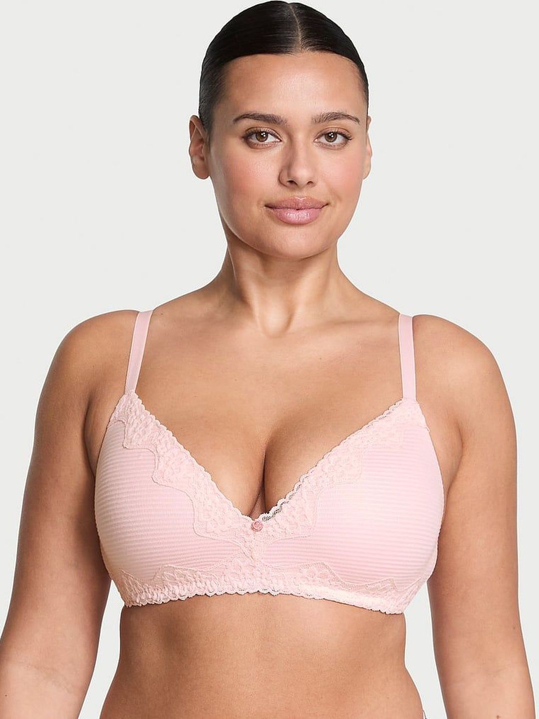 Victoria's Secret Full Coverage Lightly Padded Wireless Cotton T-shirt Bra-image-47