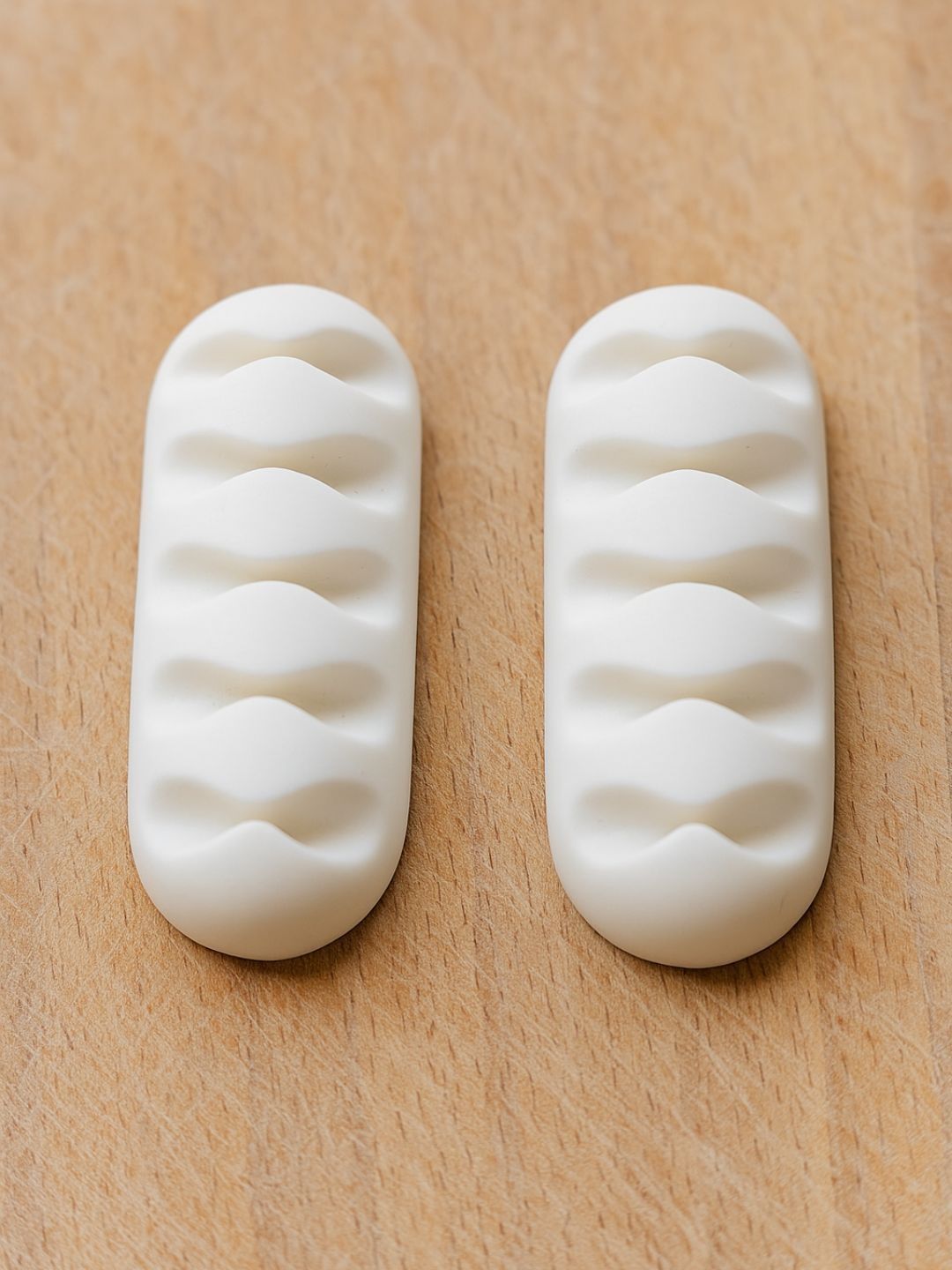 TASKHOUSE White 2 Pieces Adhesive Silicone Cable Clips Holders-picture-58