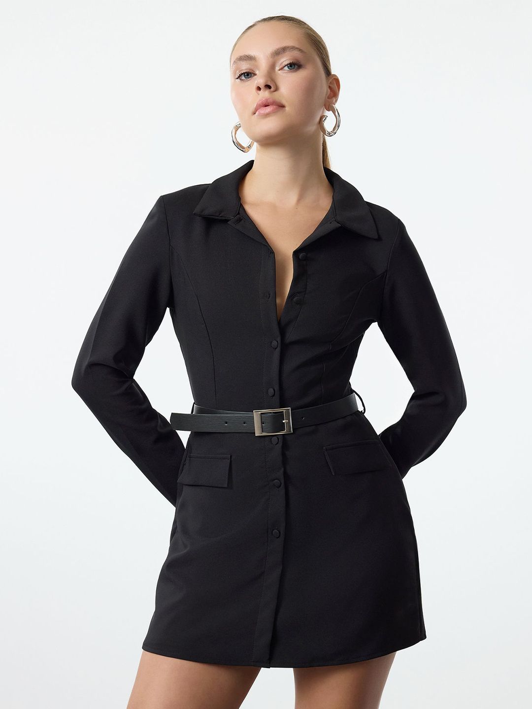 Trendyol Women Solid Jumpsuit with Long Sleeves-picture-31