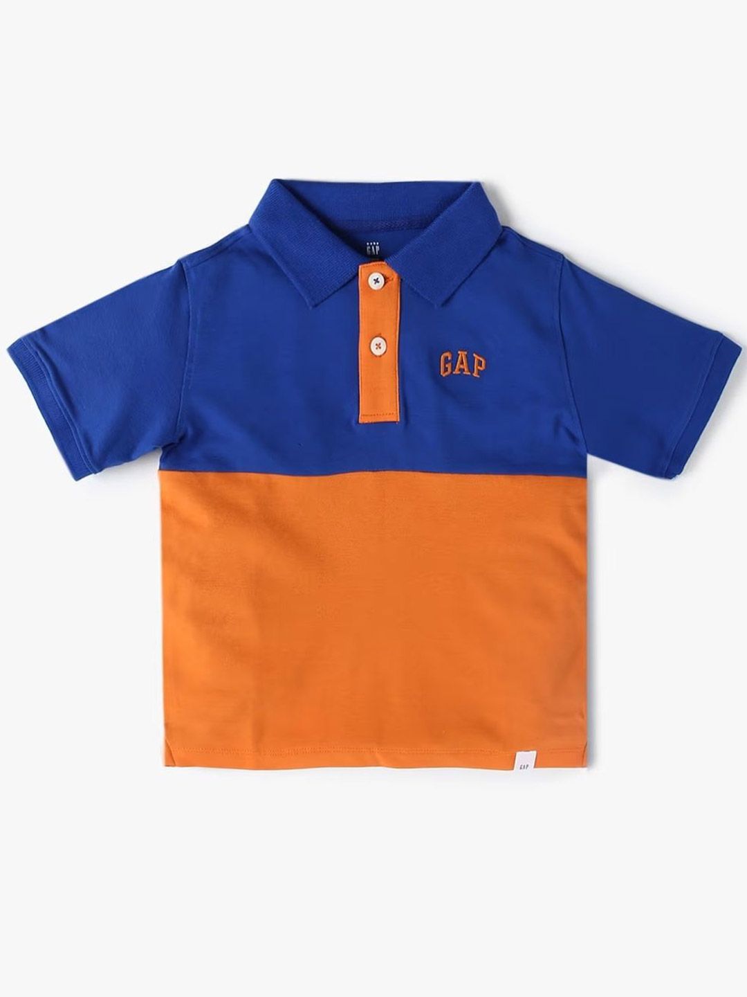 GAP Kids Colourblocked Polo Collar Relaxed Fit T-shirt-picture-11
