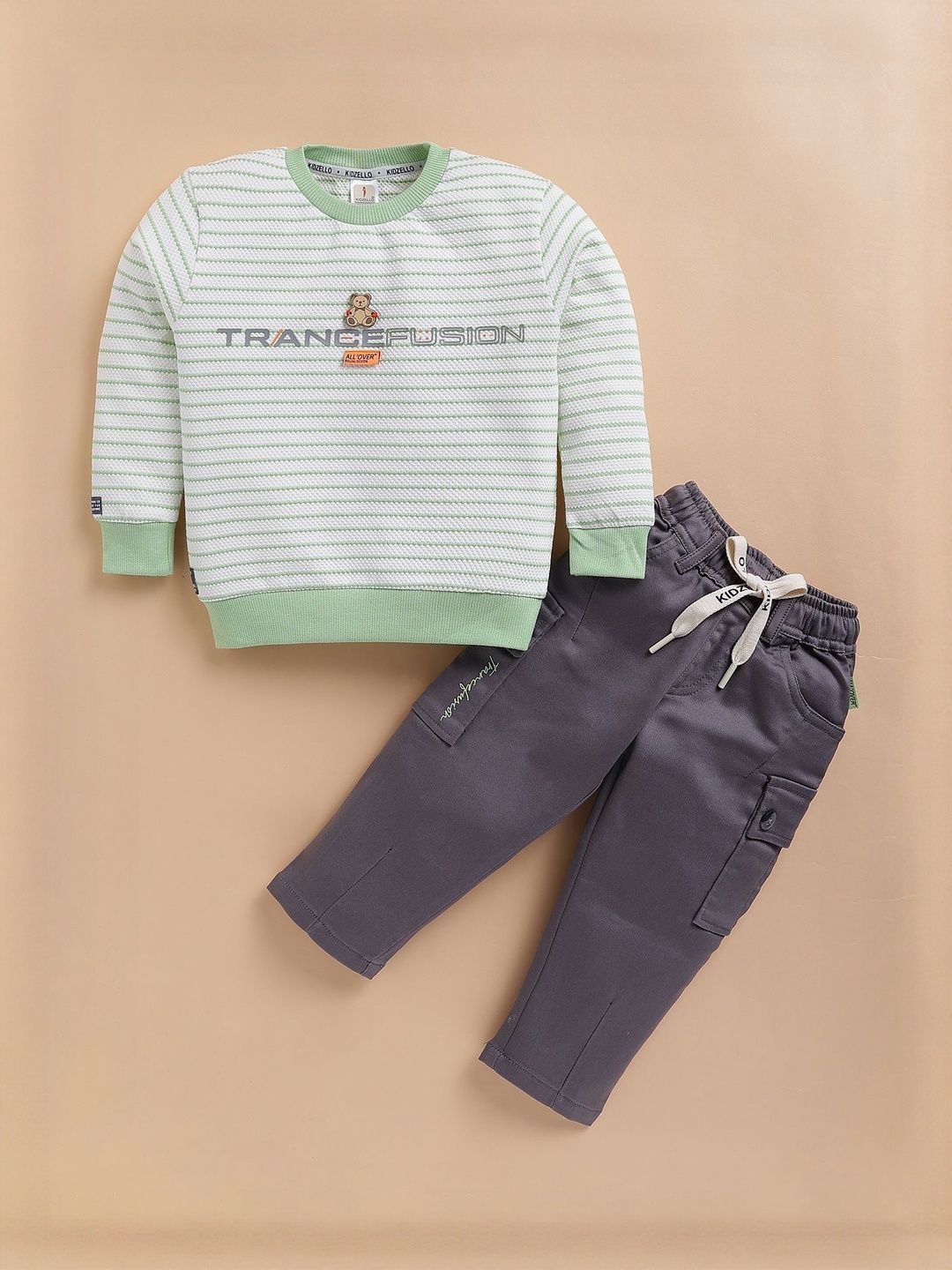 KIDZELLO Boys Striped Trousers-picture-47