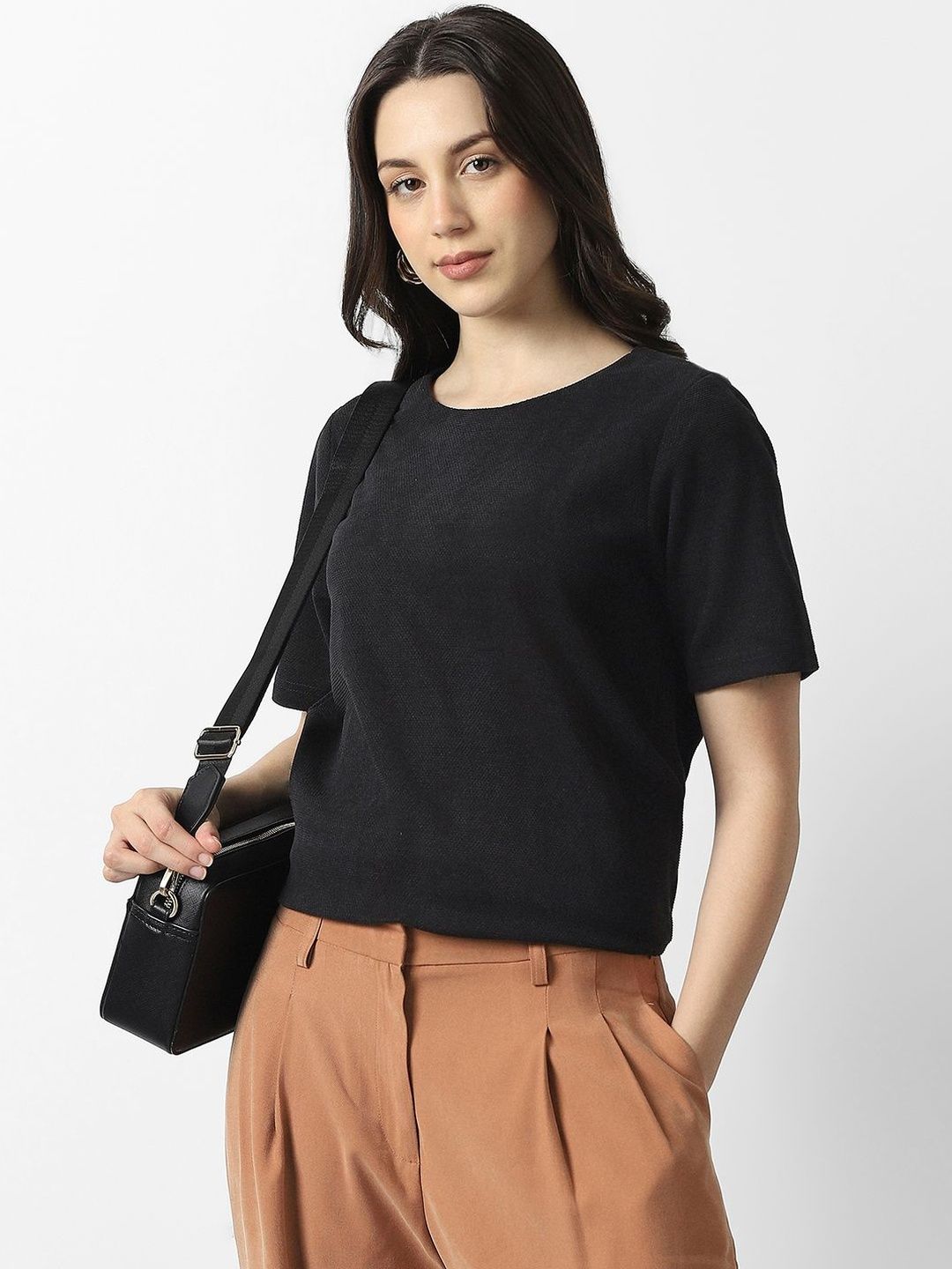 Van Heusen Woman Round Neck Short Sleeves T-shirt-picture-20