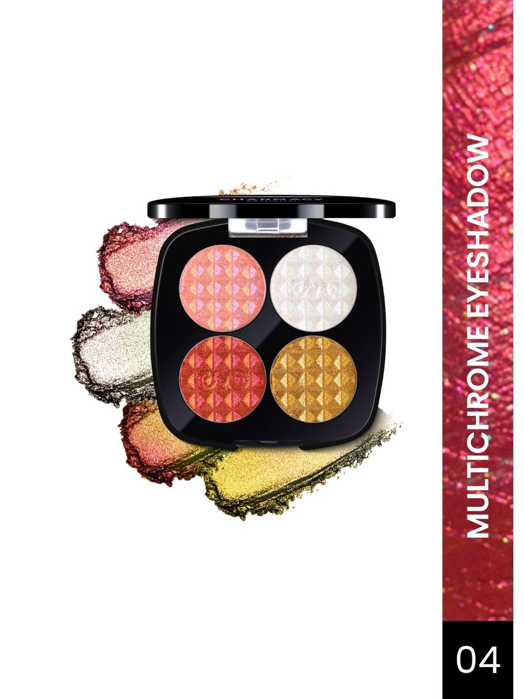 Charmacy Milano Insane Quad Multichrome Eyeshadow Palette - Shade 04