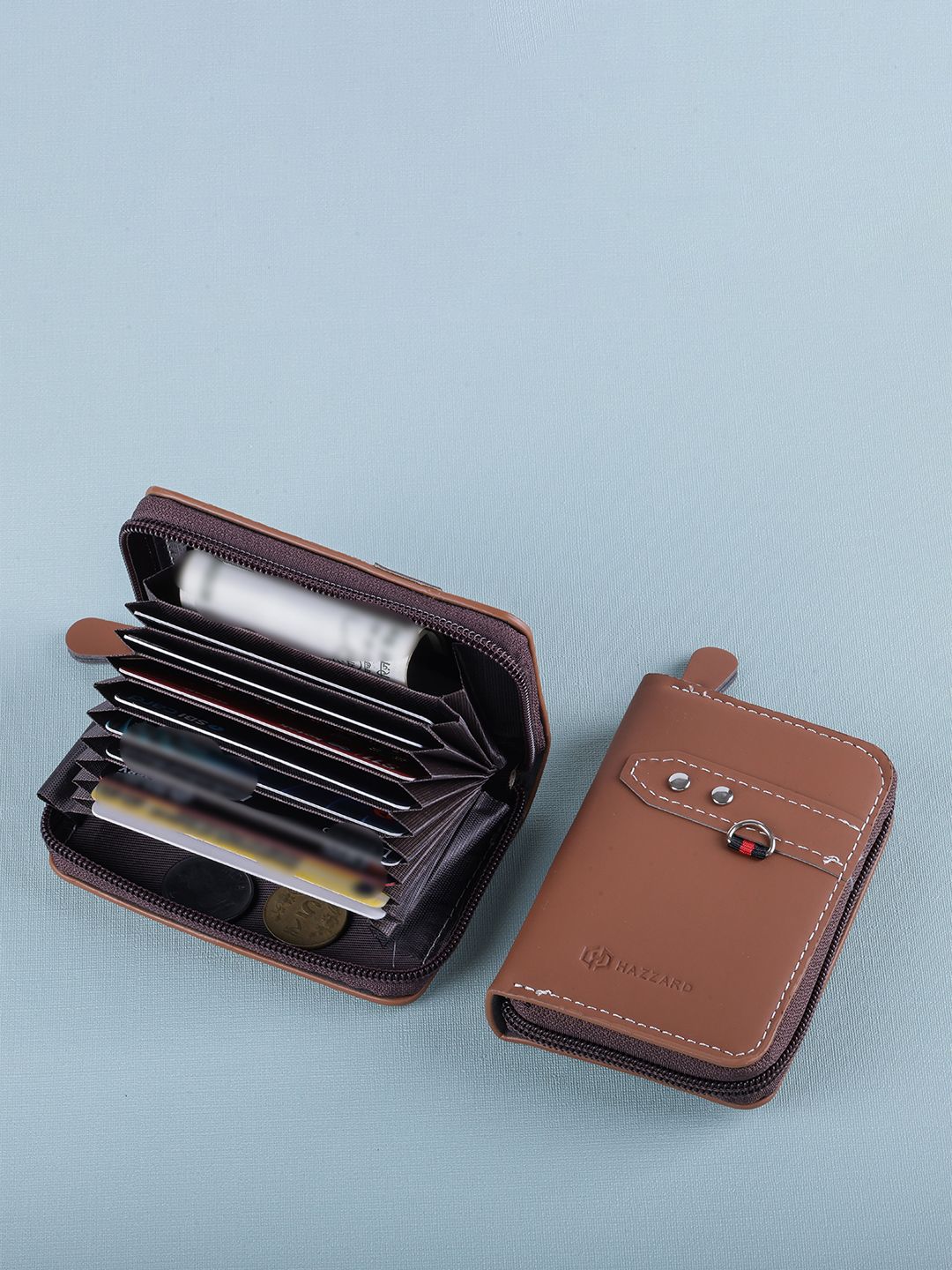 WATCHSTAR Unisex Leather Zip Around Wallet-image-9