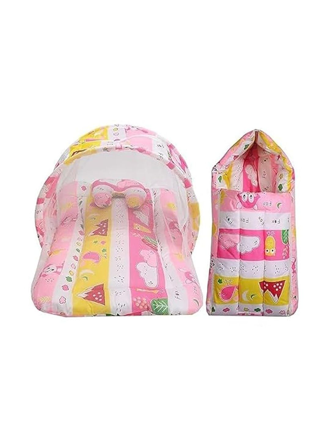 Fareto Kids Printed Cotton Baby Bed Set-picture-12