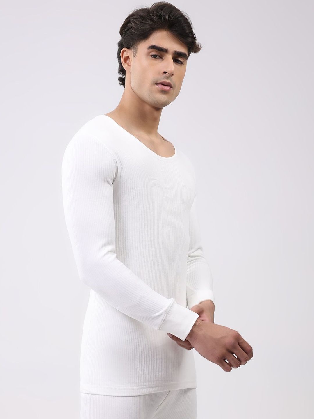 Monte Carlo Men Ribbed Round Neck Full Sleeves Thermal Top-picture-17
