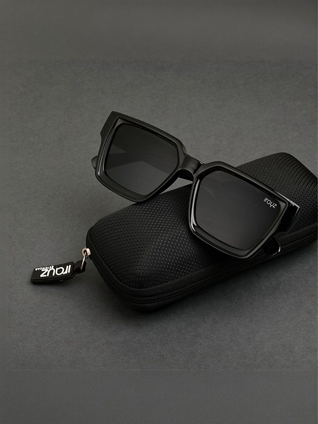 Irayz Men Black Lens & Black Square Sunglasses with-picture-22