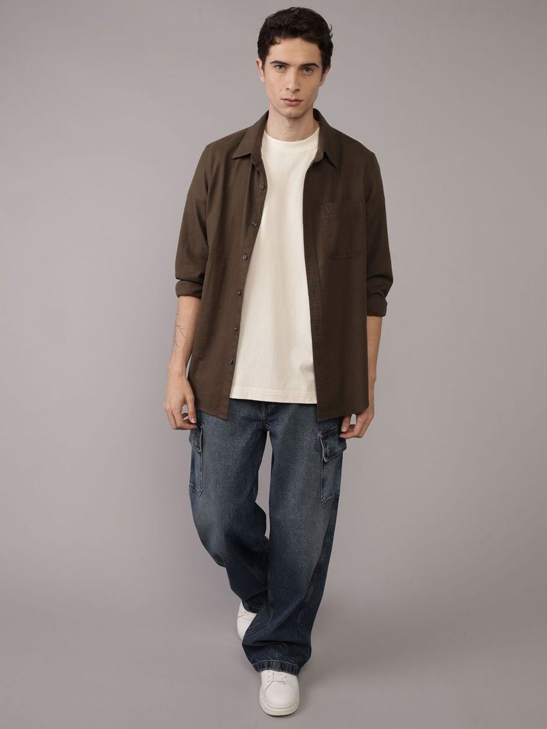 AMERICAN EAGLE OUTFITTERS Men Slim Fit Casual Shirt-picture-36