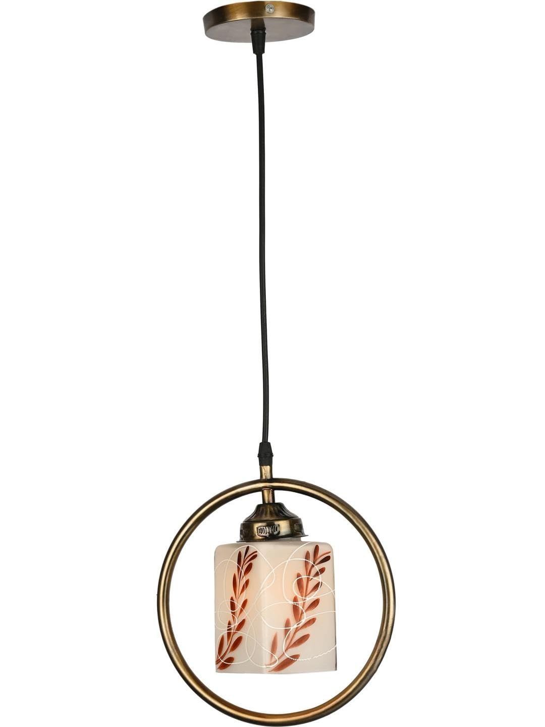 1ST TIME White & Maroon Printed Rectangle Ceiling Lamps-picture-34