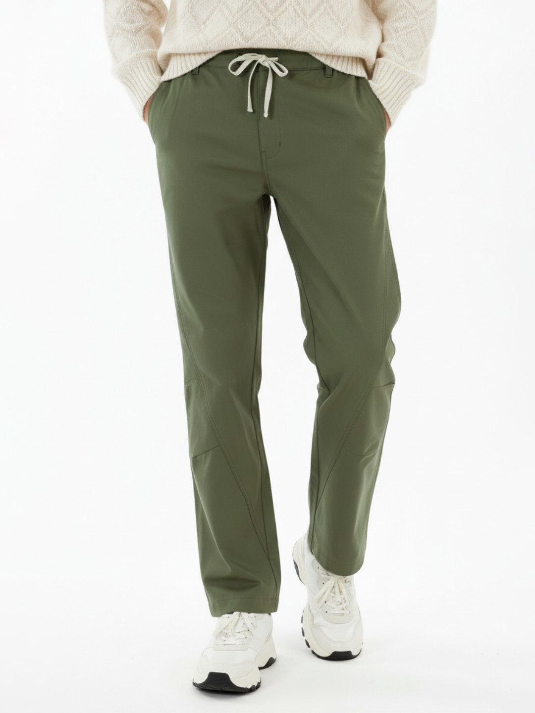 glitchez Men Mid-Rise Pure Cotton Twill Weave Straight Fit Trousers-picture-27