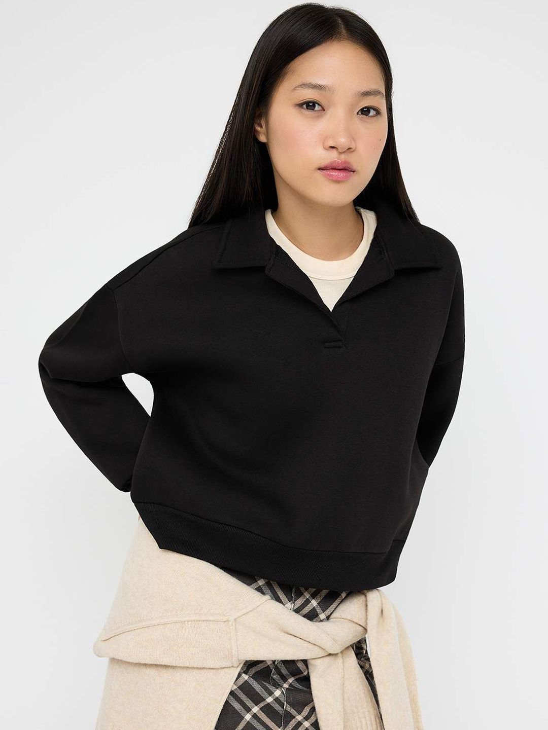 Trendyol Women Cotton Oversized Pullover Sweatshirt-picture-24