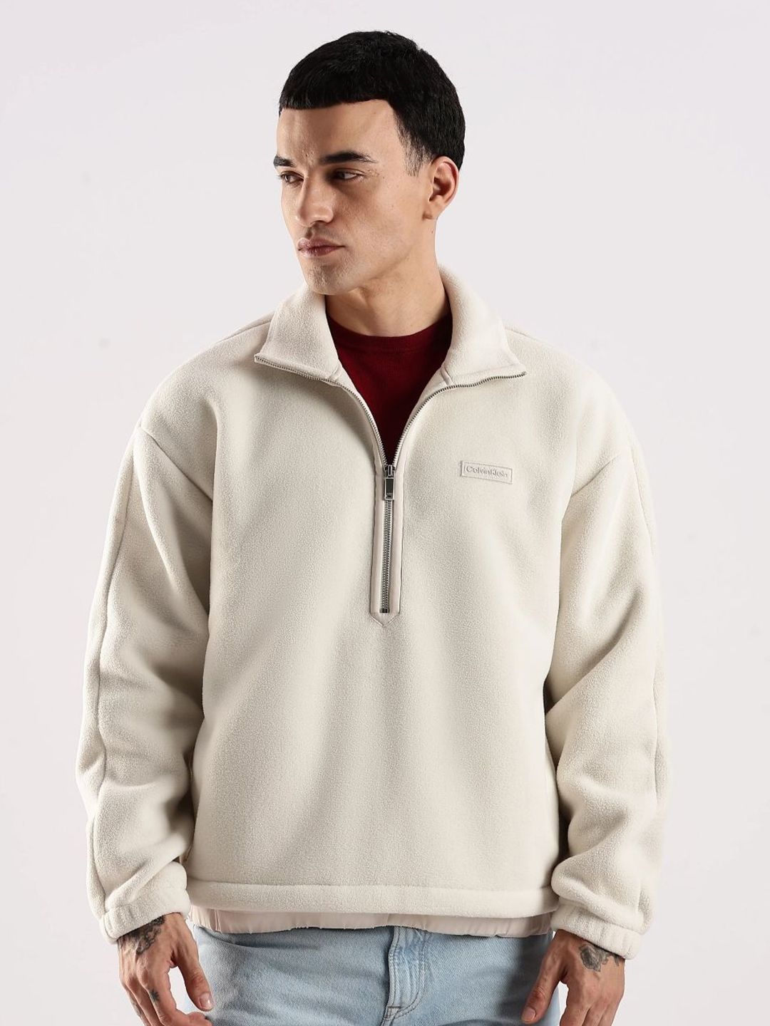 Calvin Klein Jeans Men Oversized Fit Polyester Sweatshirt-picture-55