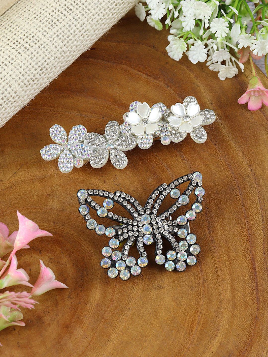 Asthetika Kids Girls Embellished Alligator Hair Clip-picture-50