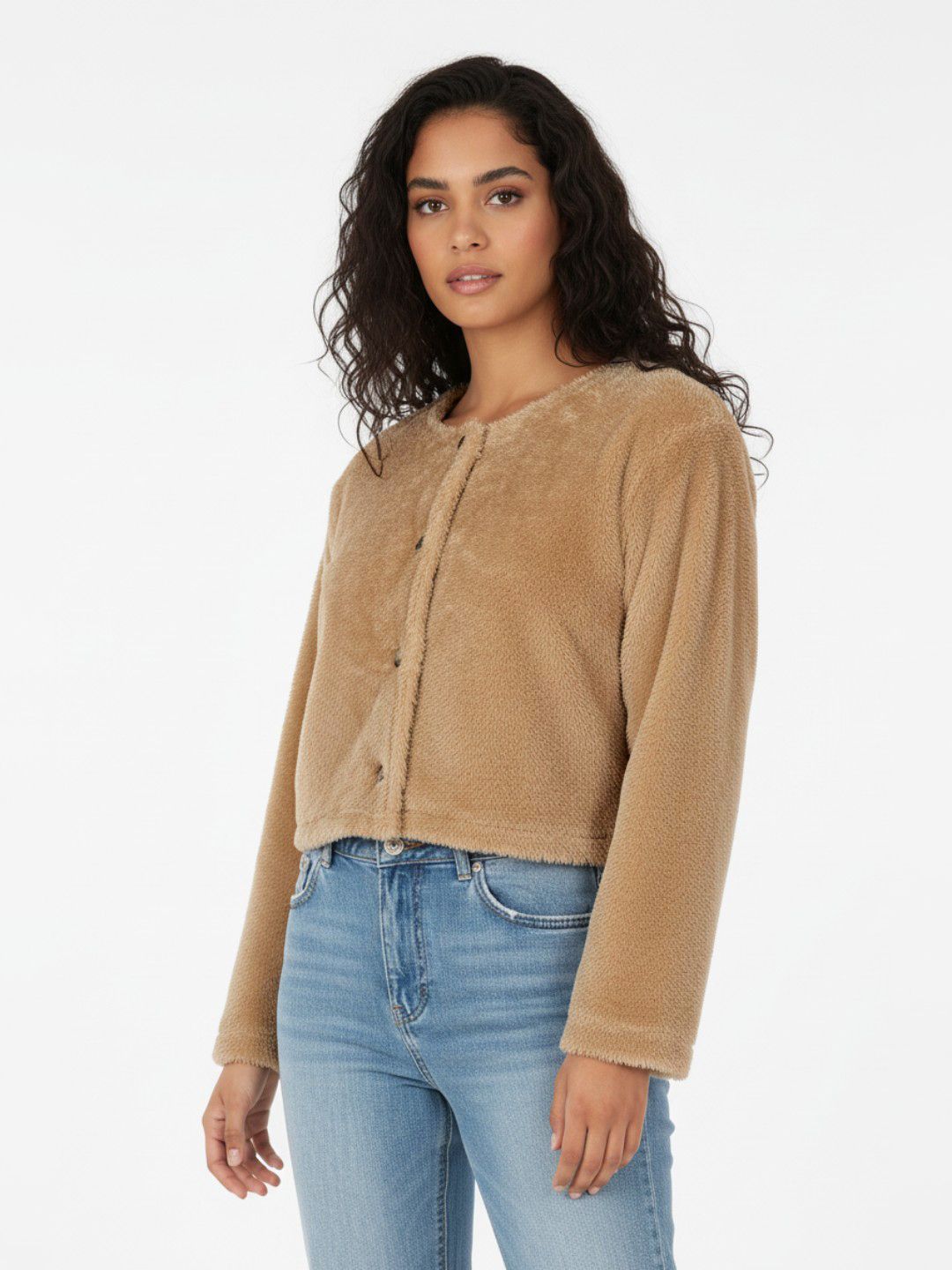 glitchez Faux Fur Trim Tailored Jacket-picture-23