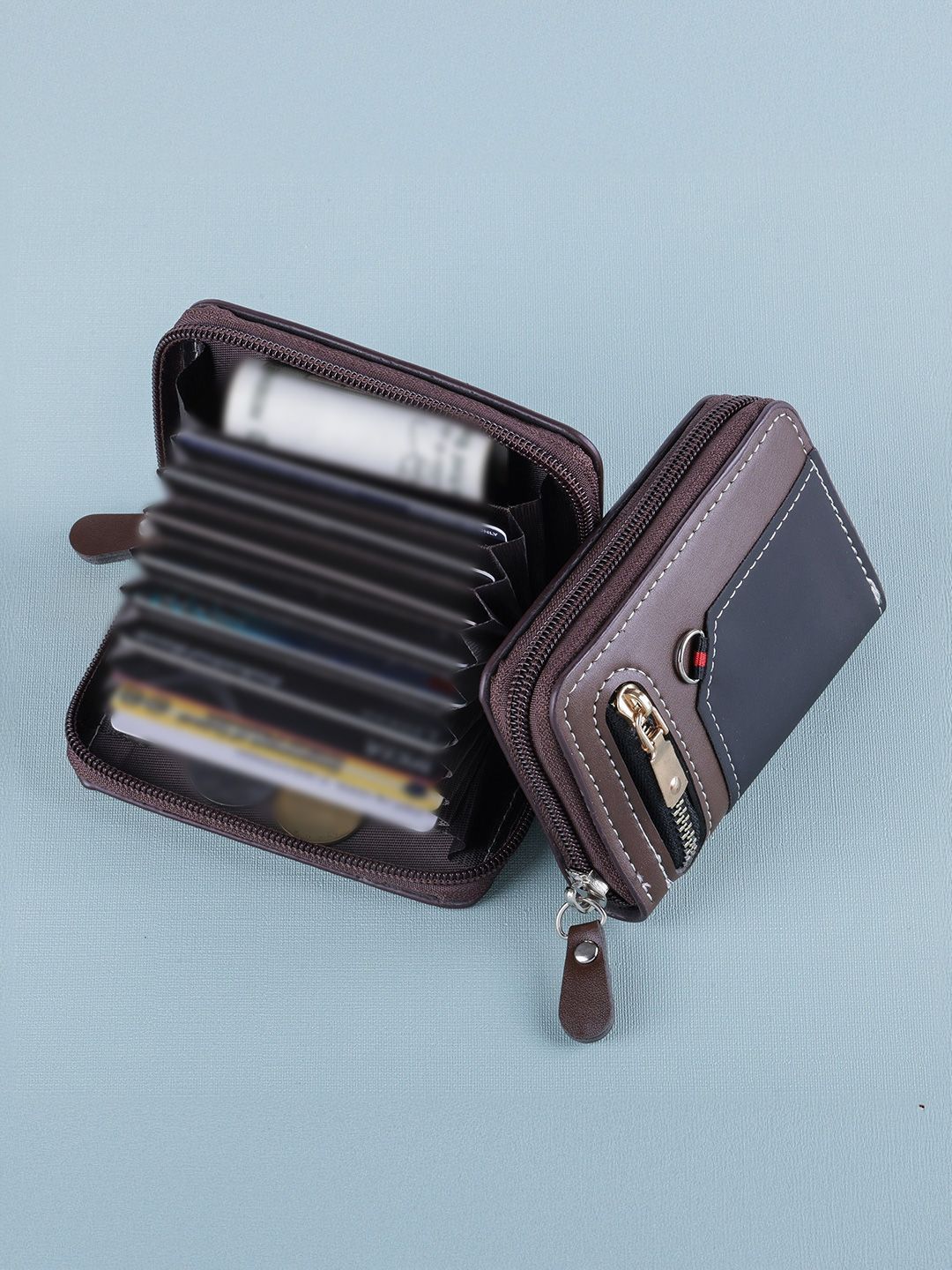 WATCHSTAR Unisex Leather Zip Around Wallet-picture-35