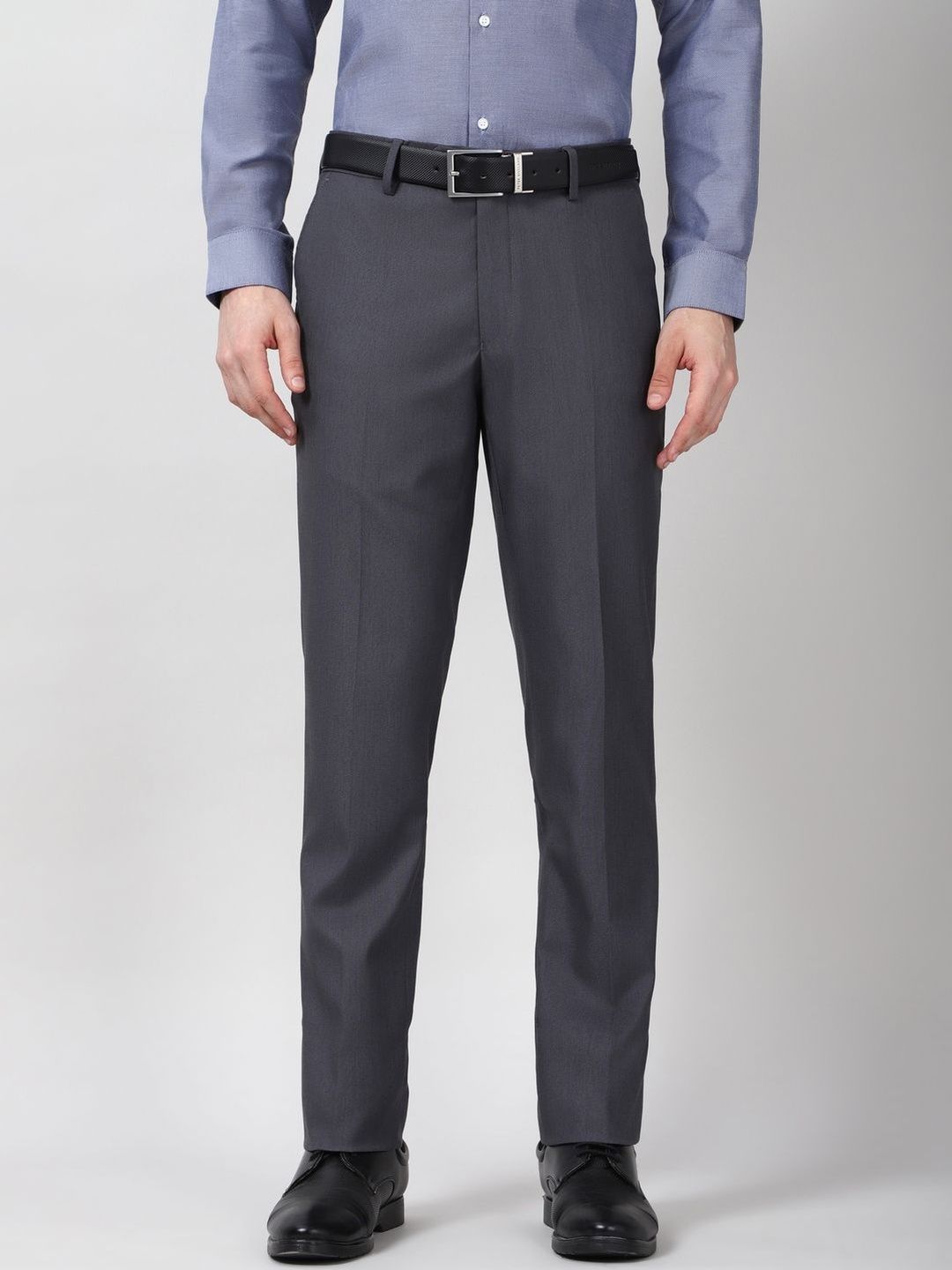 Peter England Elite Men Slim Fit Trousers-picture-38
