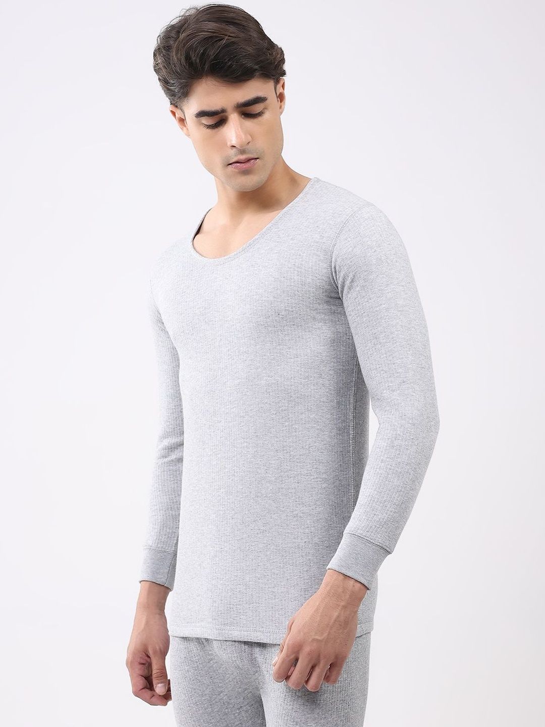 Monte Carlo Men Ribbed Round Neck Thermal Top-picture-51