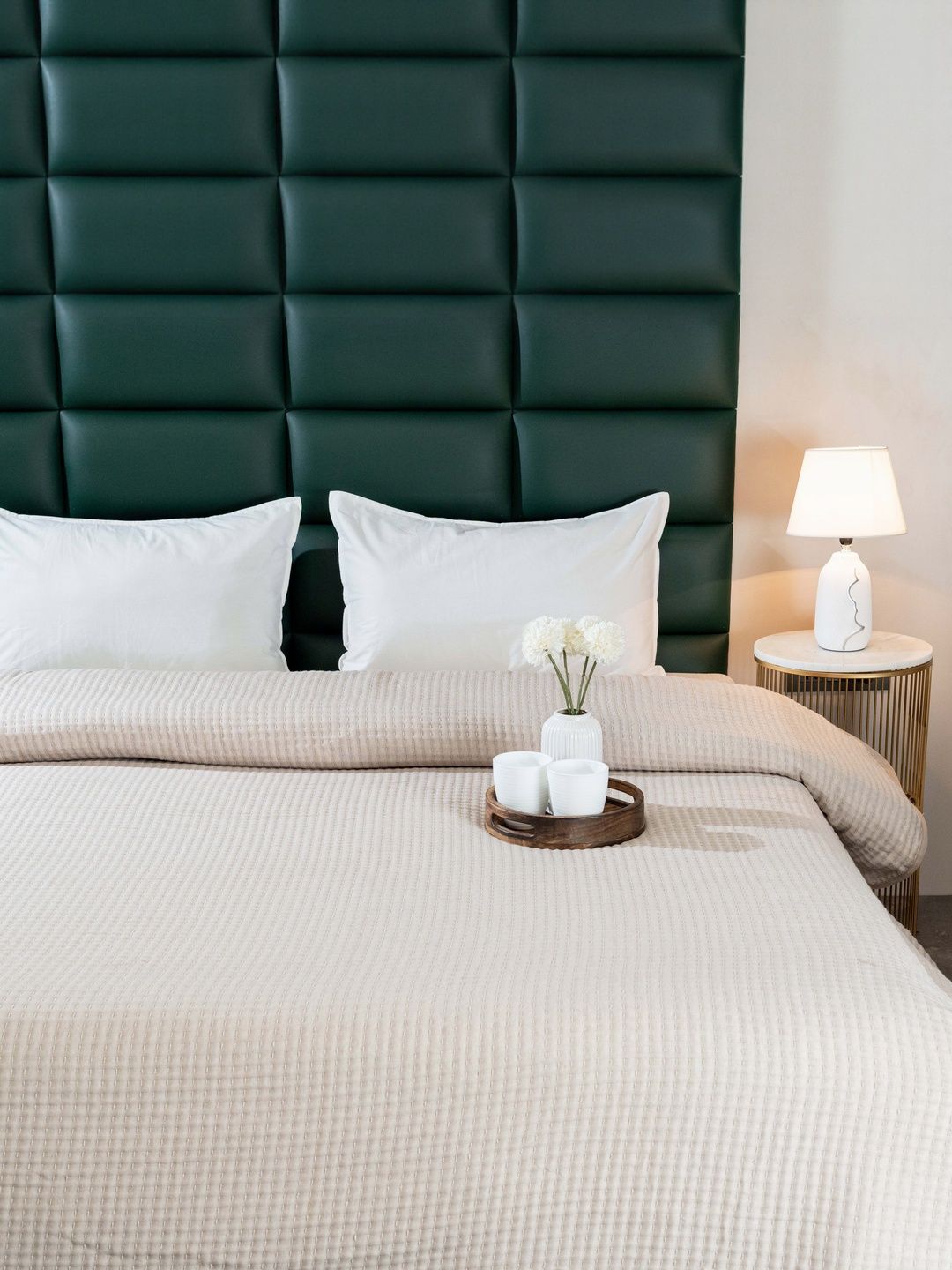 Saral Home Beige Printed Cotton 400 GSM Mild Winter Comforter-picture-16