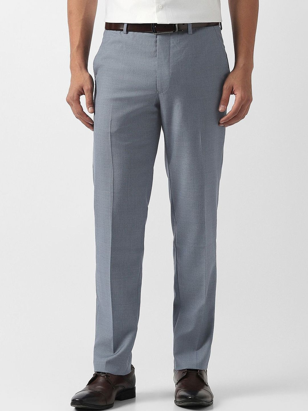 Van Heusen Men Mid-Rise Slim Fit Formal Trousers-picture-43