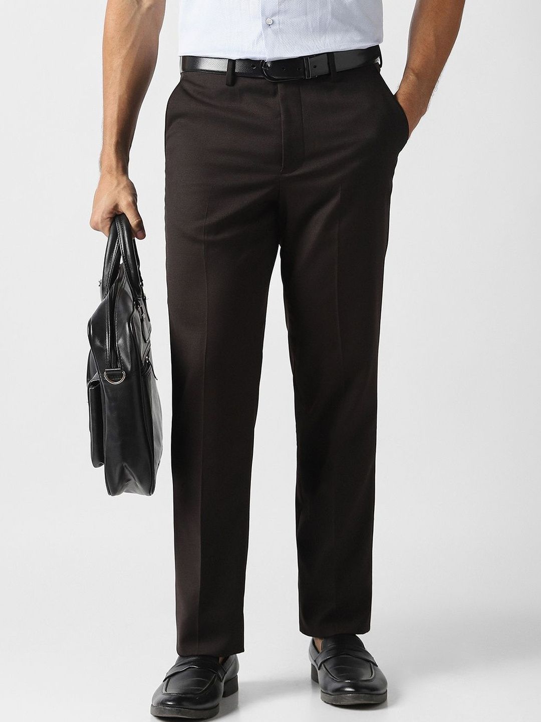 Van Heusen Men Regular Fit Formal Trousers-picture-14