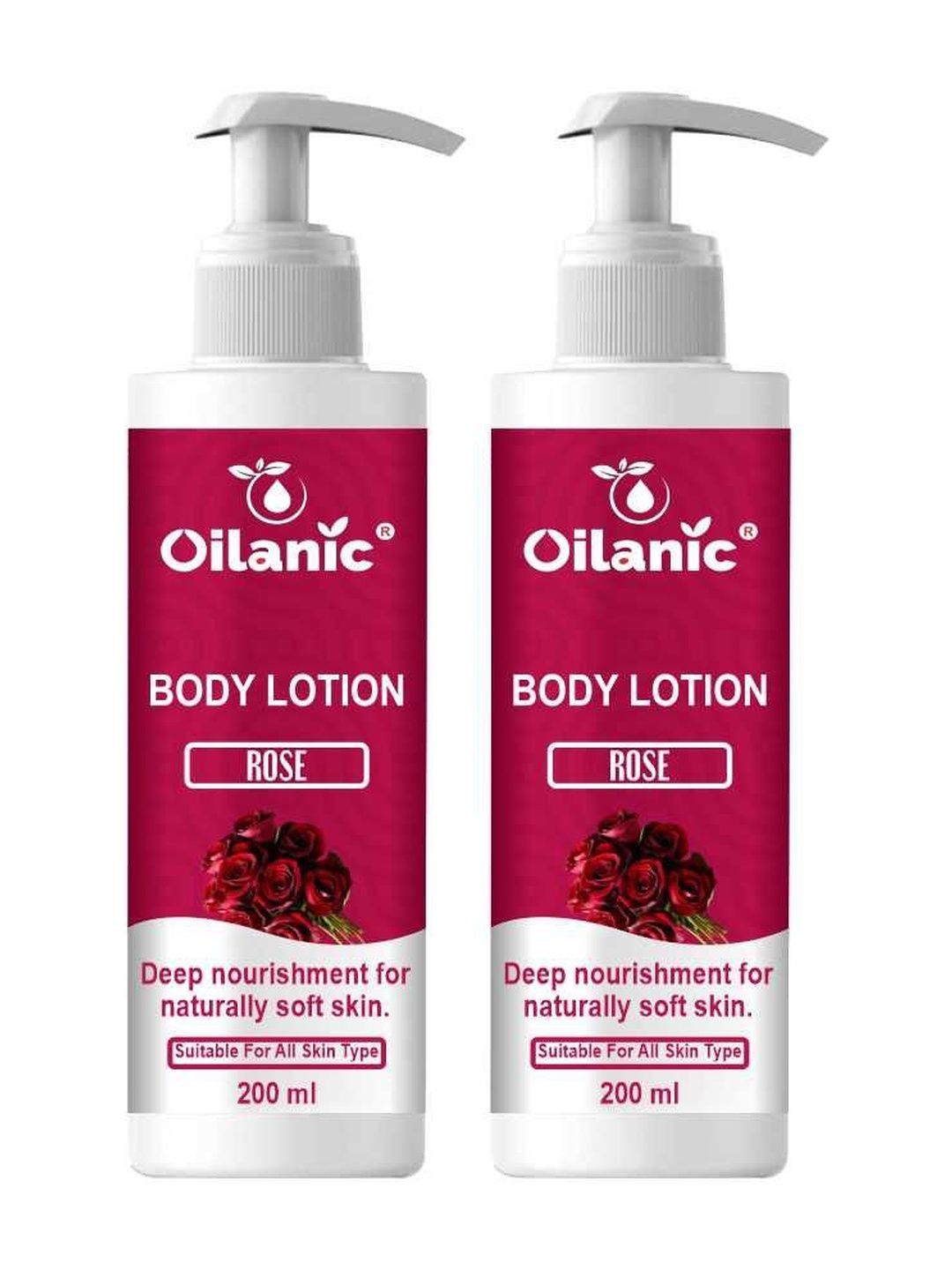 Oilanic Set Of 2 Rose Body Lotion For Deep Nourishment - 200 ml Each-image-45