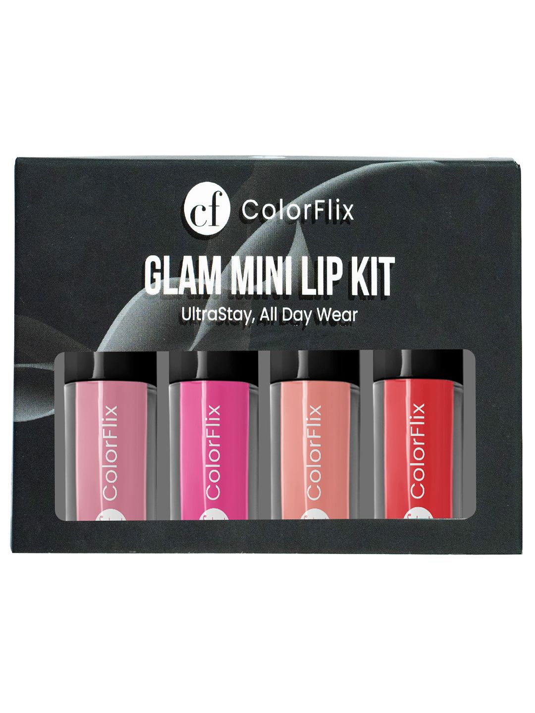 COLORFLIX Set Of 4 Mini Lip Kit- 2 ml Each- Blush Cameo- Vintage Rosebud- Coral Nude-picture-14
