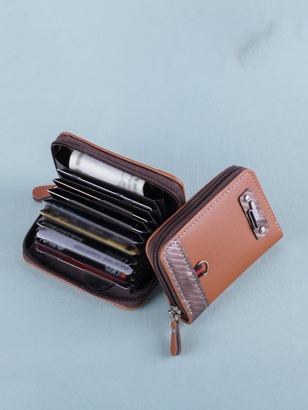 WATCHSTAR Unisex Leather Zip Around Wallet-picture-22
