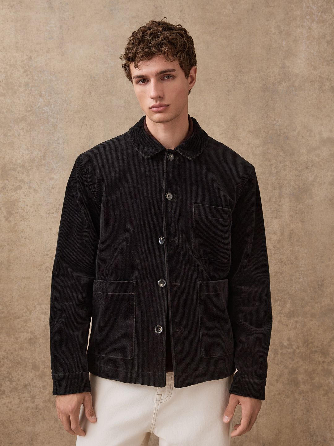 NEXT Ribbed Spread Collar Tailored Jacket-picture-14