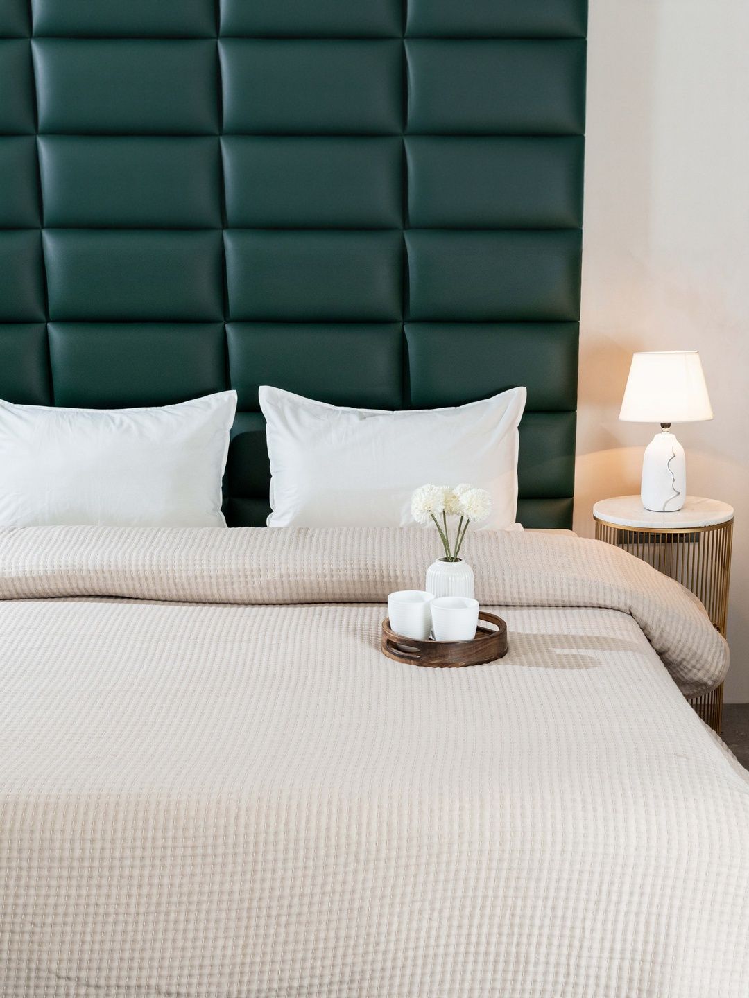 Saral Home Beige & White Cotton 400 GSM Mild Winter Comforter-picture-17