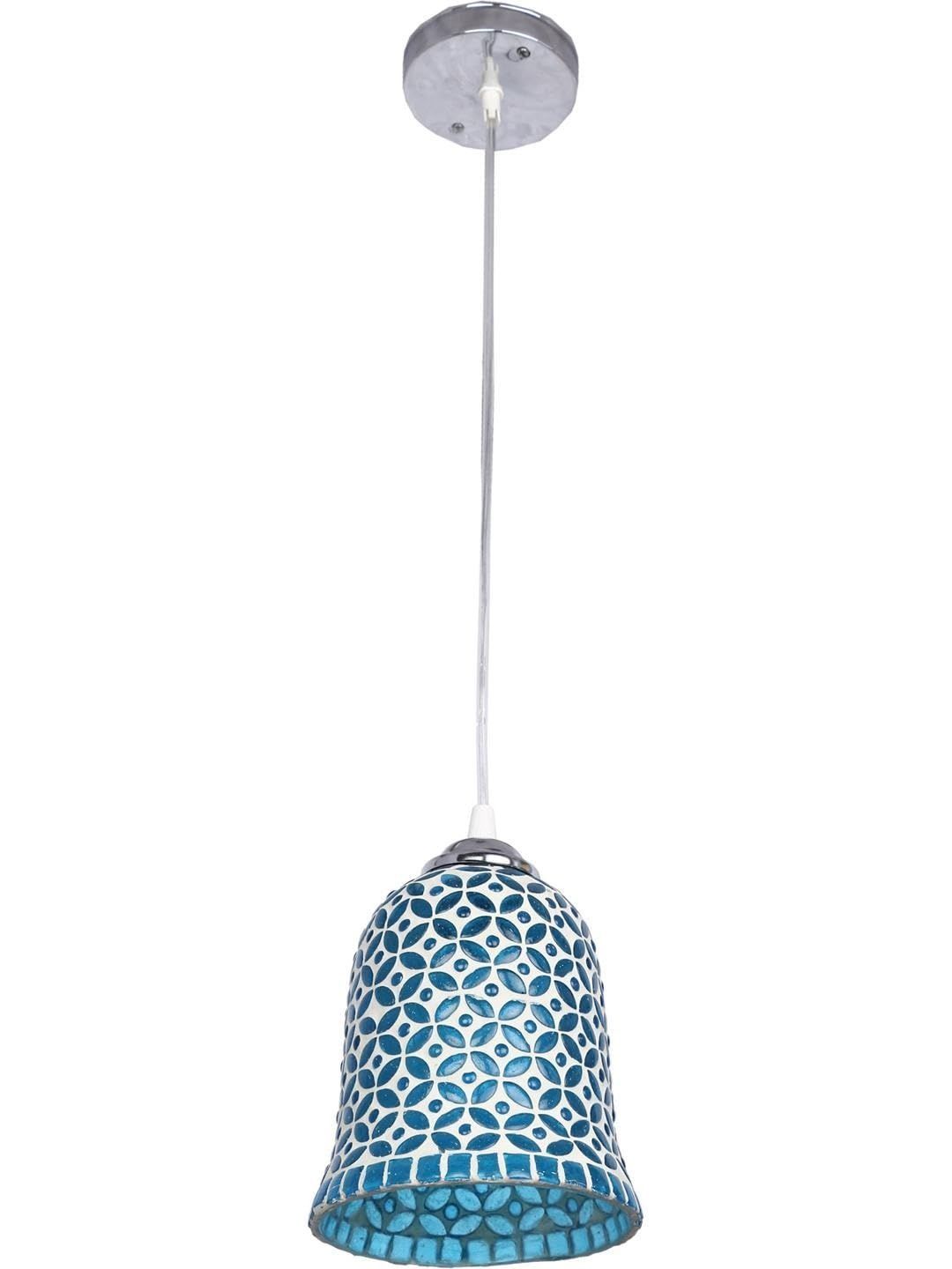 1ST TIME White & Blue Textured Ceiling Lamp-picture-20