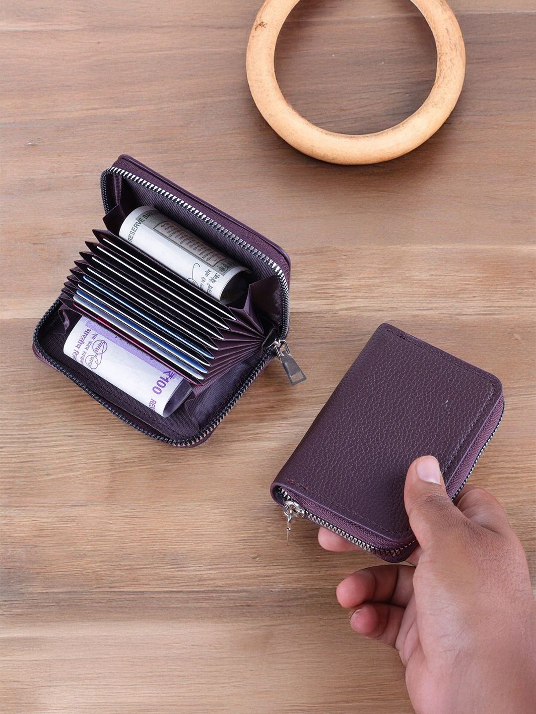 WATCHSTAR Unisex Solid 1 Main Compartment 9 Card Holders Wallets-image-28