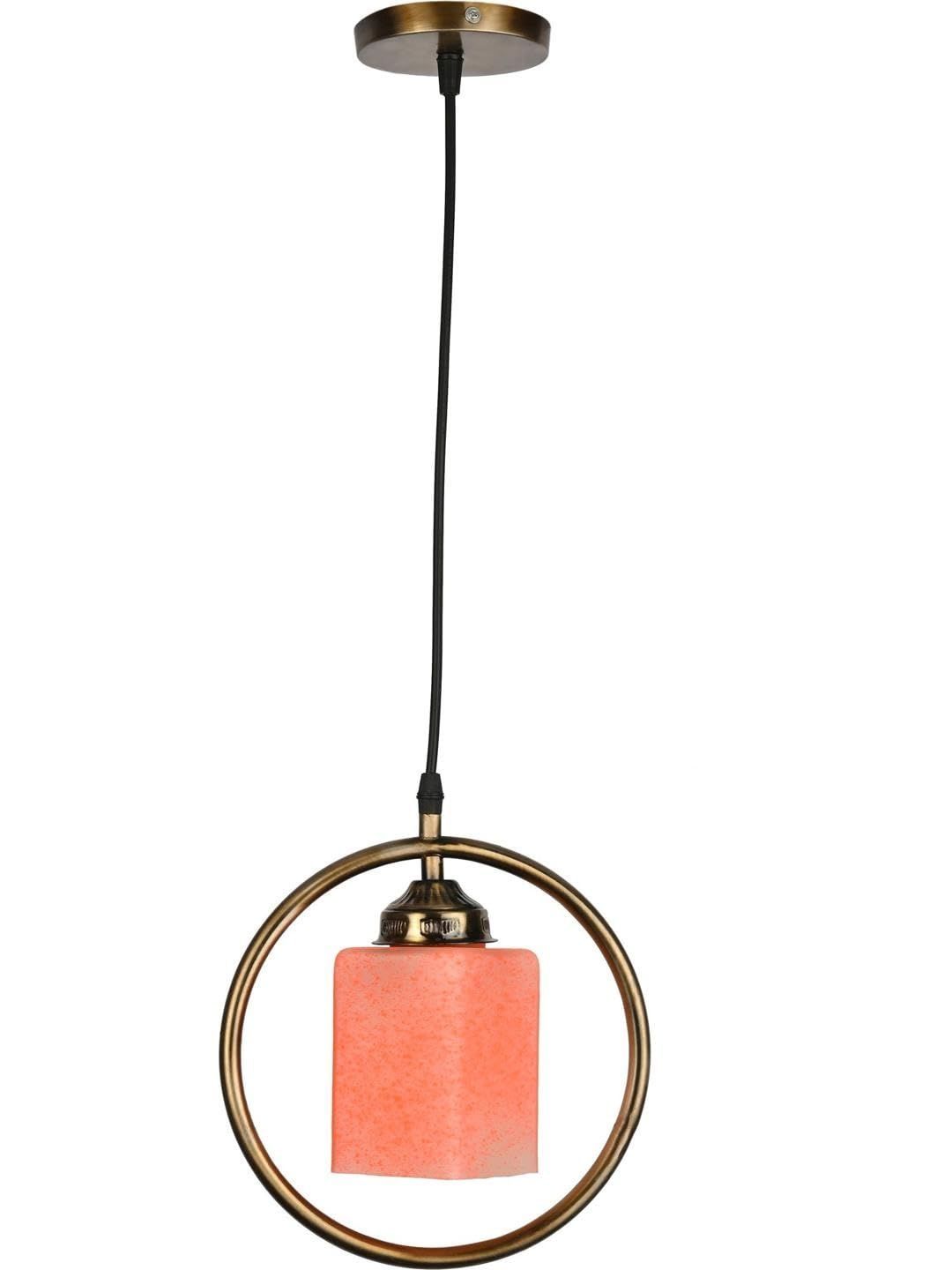 1ST TIME Pink & Gold Textured Rectangle Ceiling Lamps-image-42
