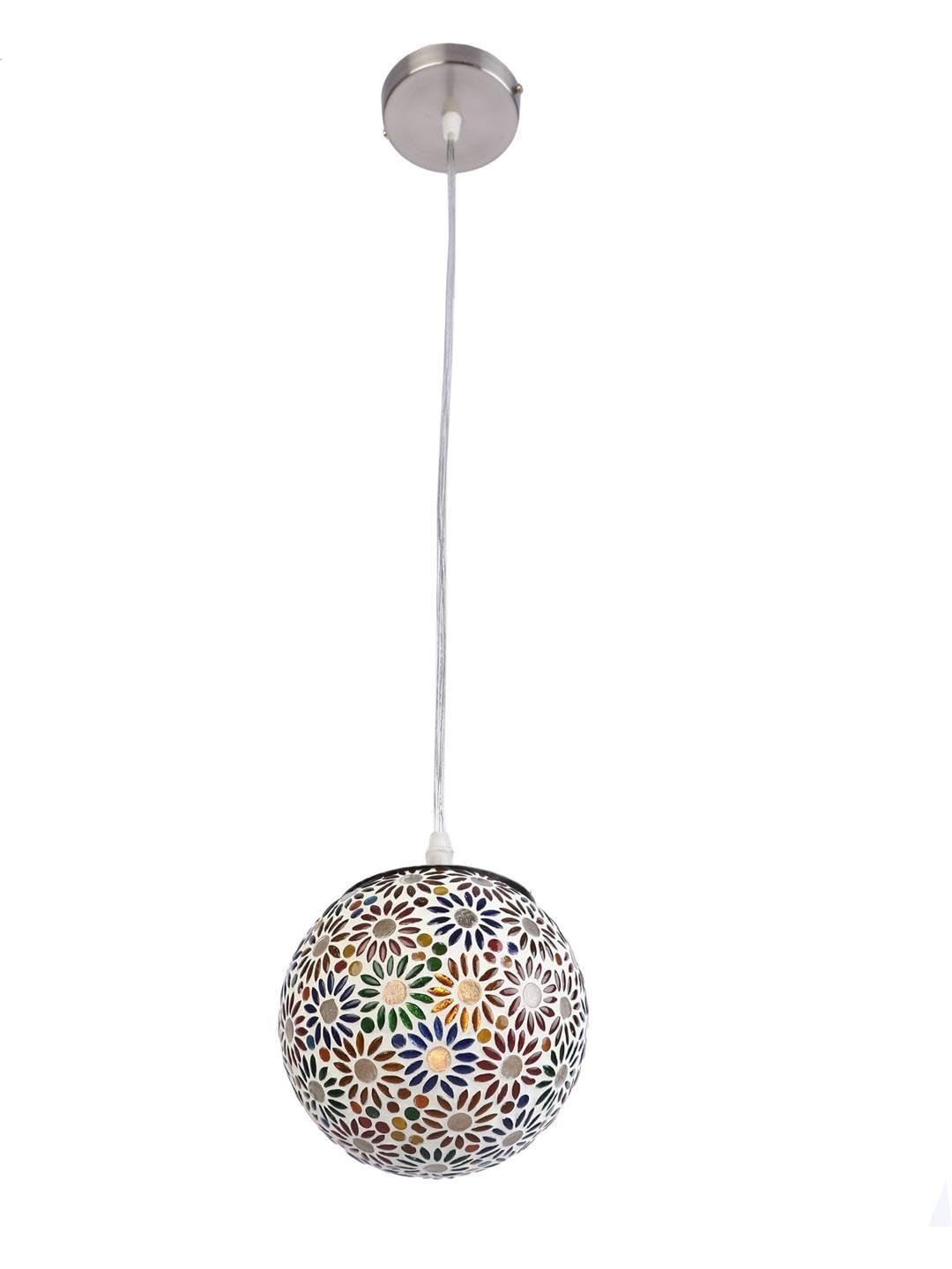 1ST TIME White & Green Textured Spherical Ceiling Lamp-picture-41