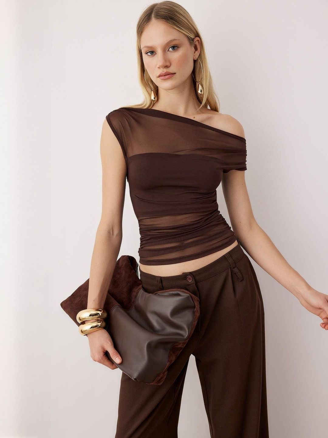 Trendyol One Shoulder Sheer Top-picture-18
