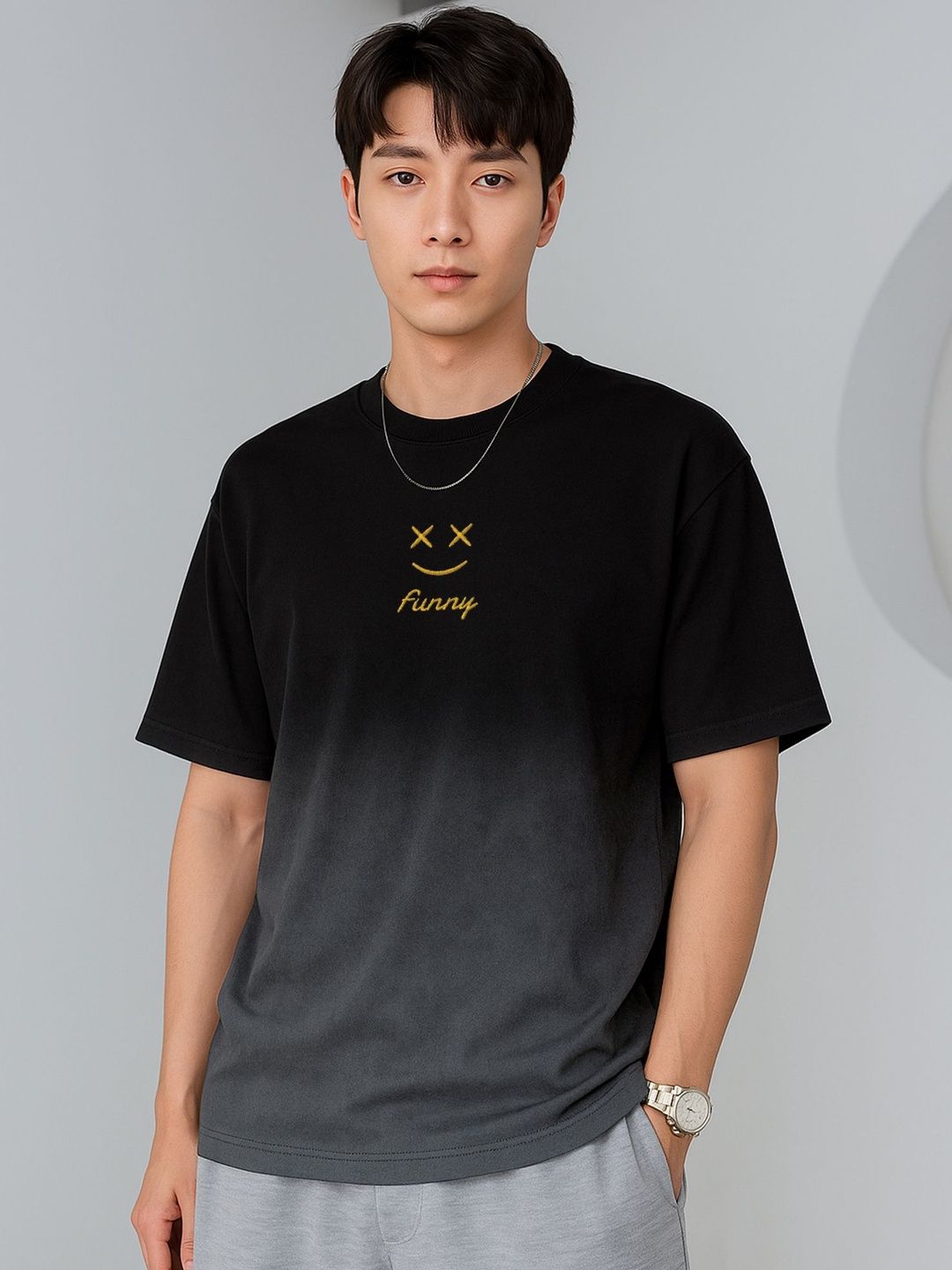 JUMPCUTS Men Typography Printed Round Neck Cotton T-shirt-picture-16