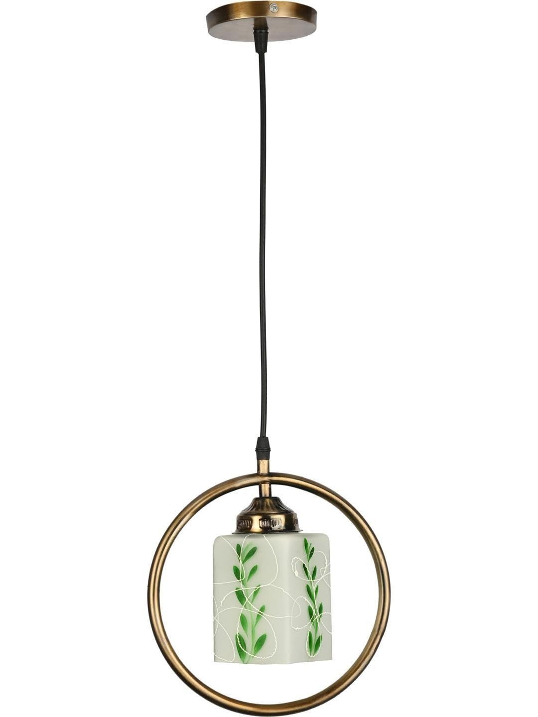 1ST TIME White & Green Printed Rectangle Ceiling Lamp-picture-29